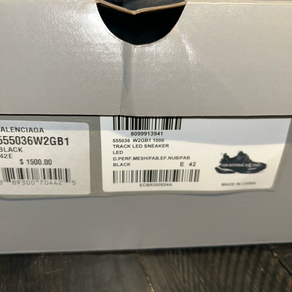 balenciaga track led with receipt on the box straight frm saks - Picture 3 of 8